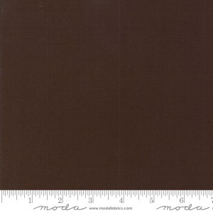 Bella Solids Fabric Walnut by Moda Fabrics, 100 percent cotton,  Product Number 9900 315 Walnut