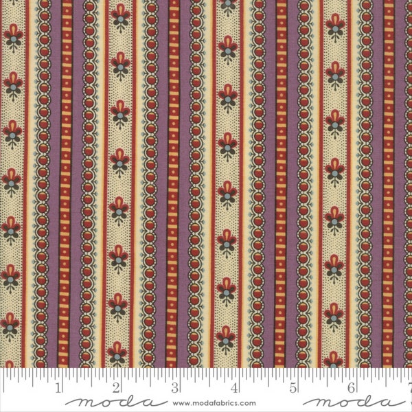 Susanna's Scraps Reproduction Fabric by Betsy Chutchian  for Moda Fabrics - 100 Percent High Quality Cotton Product No.  31581 17 Thistle