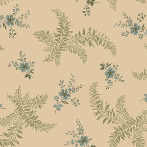 Midnight Lace by Paula Barnes for Marcus Fabrics, 100 Percent High Quality Premium Cotton Quilting Fabric R220328 Tan