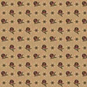 Sturbrige Floral Petites von Pam Buda für marcus Fabrics, 100 Prozent hochwertiger Premium Baumwoll-Quiltstoff, R170710D Beige