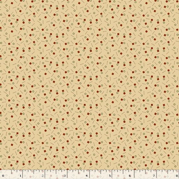 Cheddar & Coal by Pam Buda for Marcus Fabrics, 100 Percent High Quality Premium Cotton Quilting Fabric, R1766 CREAM