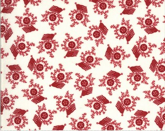 American Gatherings by Primitive Gatherings for Moda Fabrics - 100 Percent High Quality Cotton Product No. 49125 11 Red