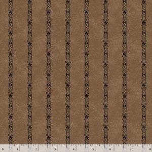 Maple House Fabric by Pam Buda for Marcus Fabrics, 100 Percent High Quality Premium Cotton Quilting Fabric, R170821D Brown