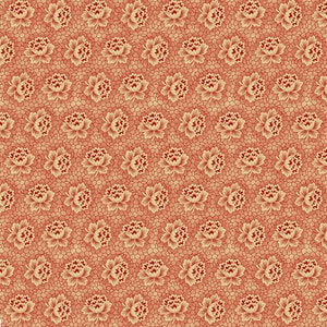 Villa Flora by Paula Barnes for Marcus Fabrics, 100 Percent High Quality Premium Cotton Quilting Fabric R220481 Red