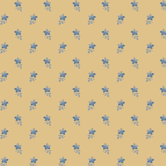 Back in the Day Elsie's Bouquet for Marcus Fabrics, 100 Percent High Quality Premium Cotton Quilting Fabric, R570503 Blue