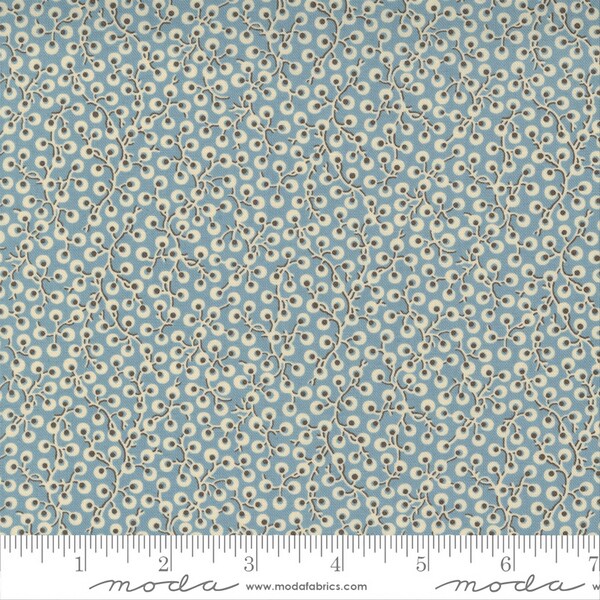 La Vie Boheme by French General for Moda Fabrics - 100 Percent High Quality Premium Cotton Quilting Fabric 13907 14 French Blue