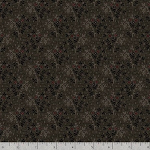 Strawberry Emery Fabric by Pam Buda for Marcus Fabrics, 100 Percent High Quality Premium Cotton Quilting Fabric, R170869D Black