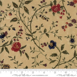 Fresh Cut Flowers by Kansas Troubles for Moda Fabrics-100 Percent High Quality Cotton Product No. 9560 21 Tan