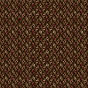 Maple House Fabric by Pam Buda for Marcus Fabrics, 100 Percent High Quality Premium Cotton Quilting Fabric, R170830D Brown