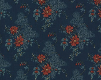 Maria's Sky Fabric by Betsy Chutchian for Moda Fabrics, Product Number 31621 12 Indigo Red