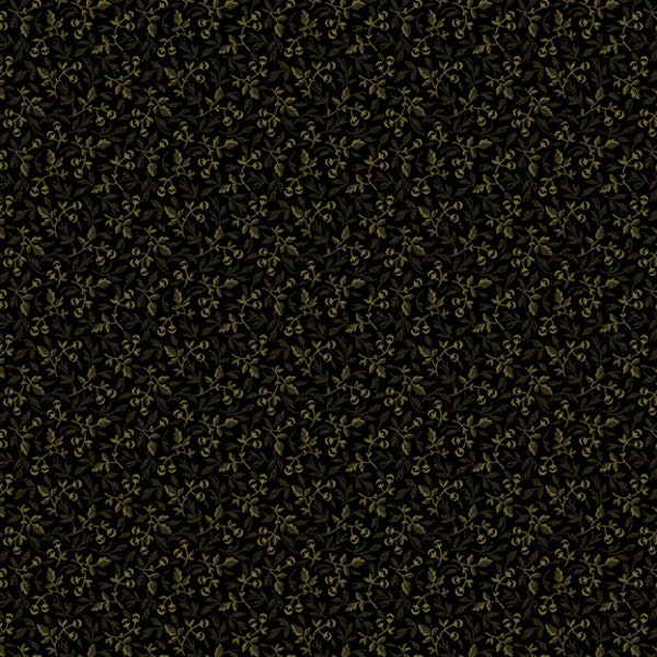 Midnight Lace par Paula Barnes pour Marcus Fabrics, tissu matelassé 100 % coton haut de gamme de haute qualité R220335 Noir