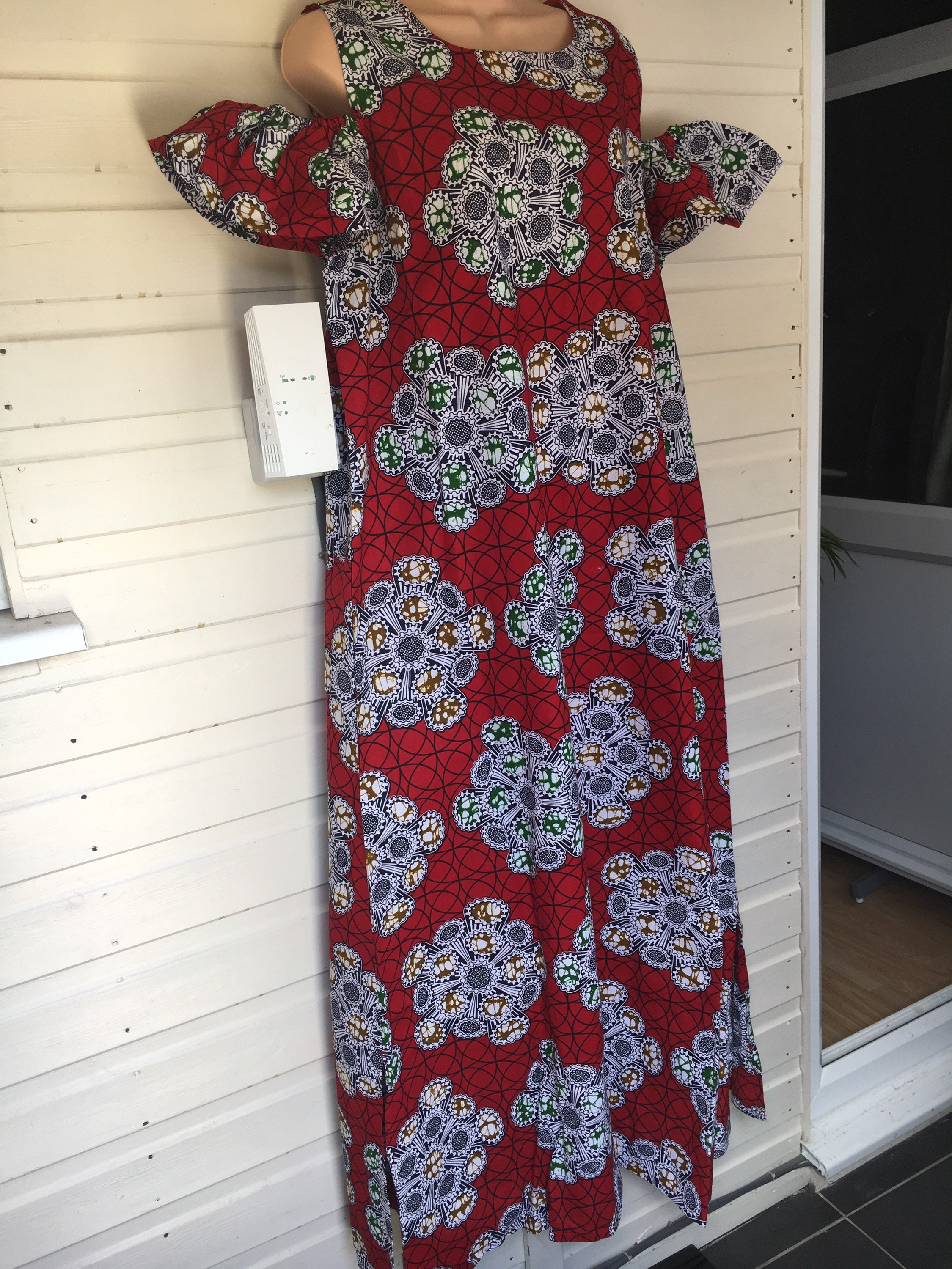 African Caftan Dress Nigerian Maxi 