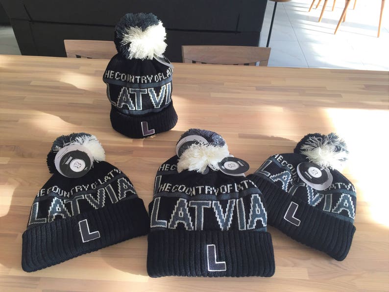 Super warm One size fits all Country of Latvia 2018.y.model! Unisex Winter hat Latvia winter hat