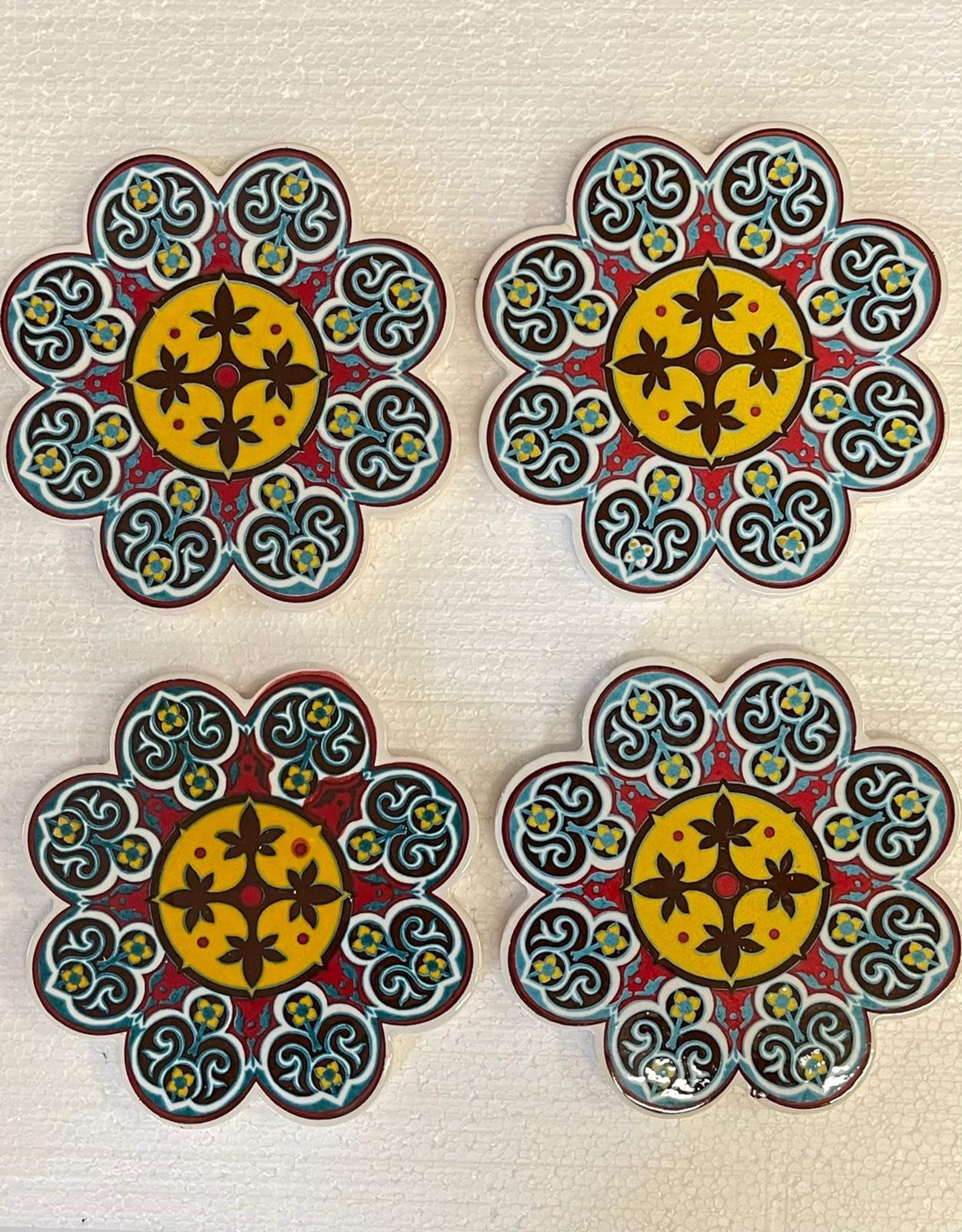 7 Ceramic Trivet cross Trivet Etsy