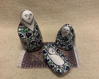 NATIVITY SET  Hand made & Hand painted