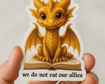 Fourth Wing Dragon Sticker – Cute Fantasy Kindle Decal for Book Lovers & Fourth Wing Fans, Perfect Gift for Fantasy Enthusiasts