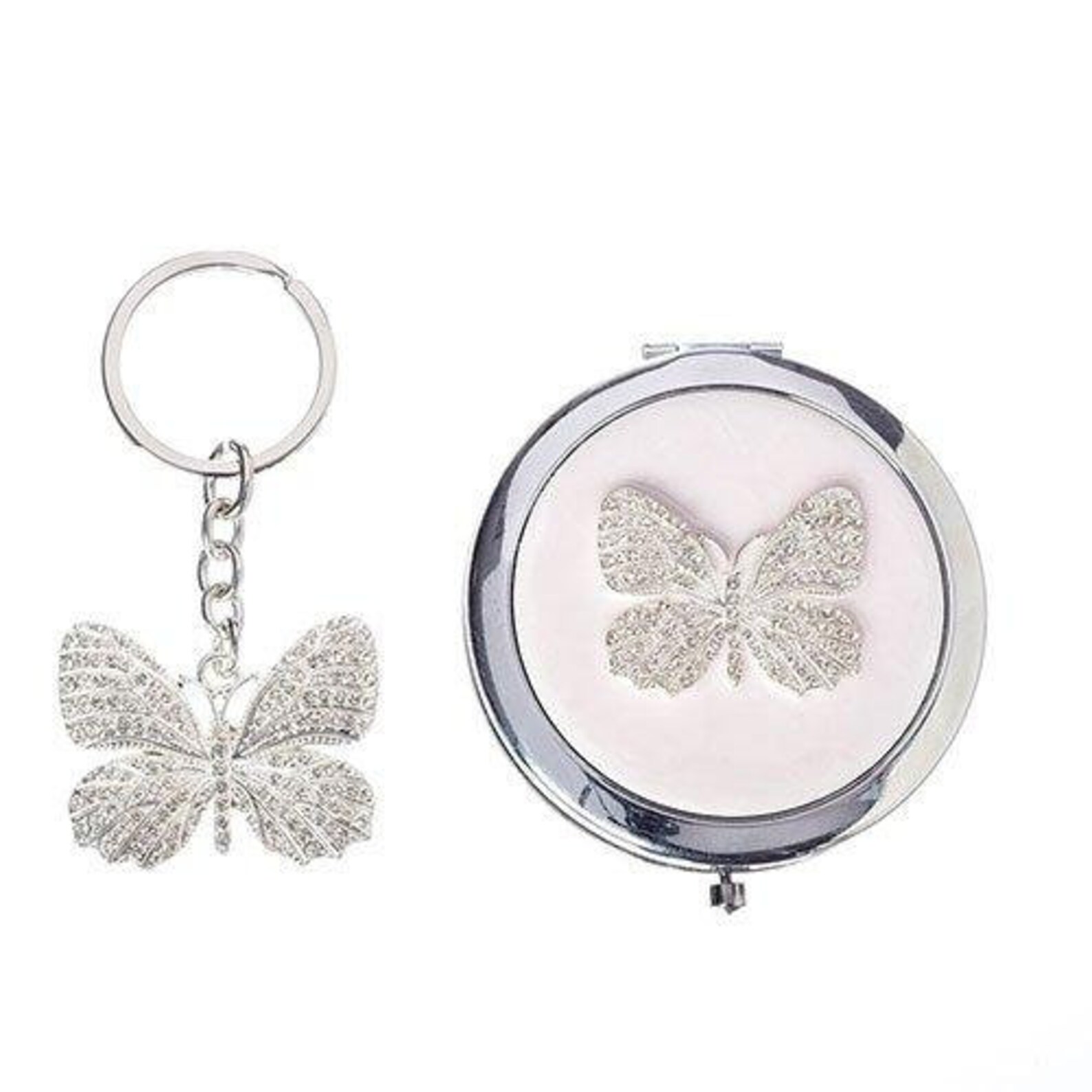Caroline Collection Keychain and Compact Mirror Set Etsy