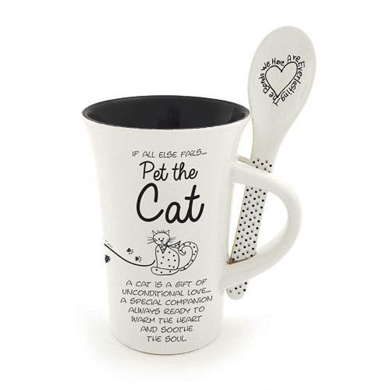 Cat Mug and Spoon set Children of the Inner Light