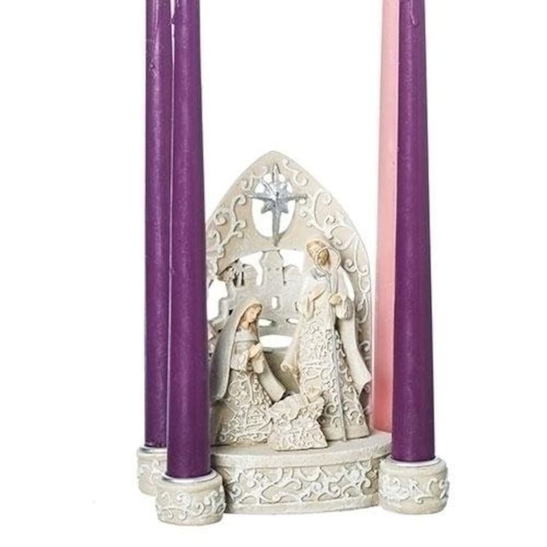 Roman Holy Family Advent Candle Holder candles not included Etsy