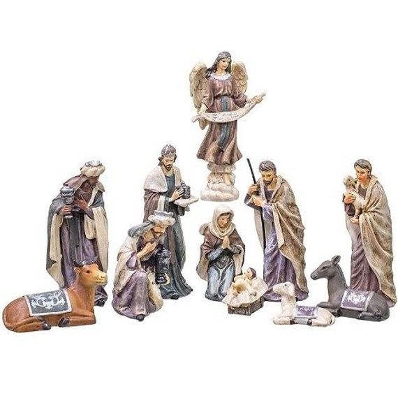 Miniature Nativity Scene Nativity set, Holy Family, creche, Christmas