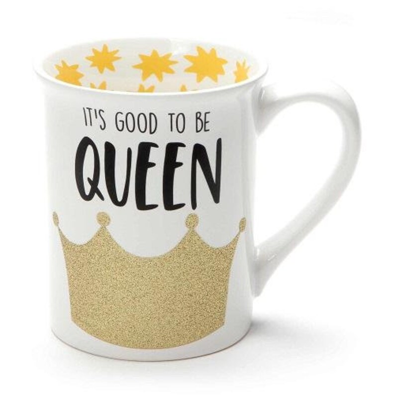 Good To Be Queen Glitter Mug