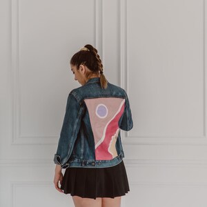 Abstrakte Handbemalte Jacke