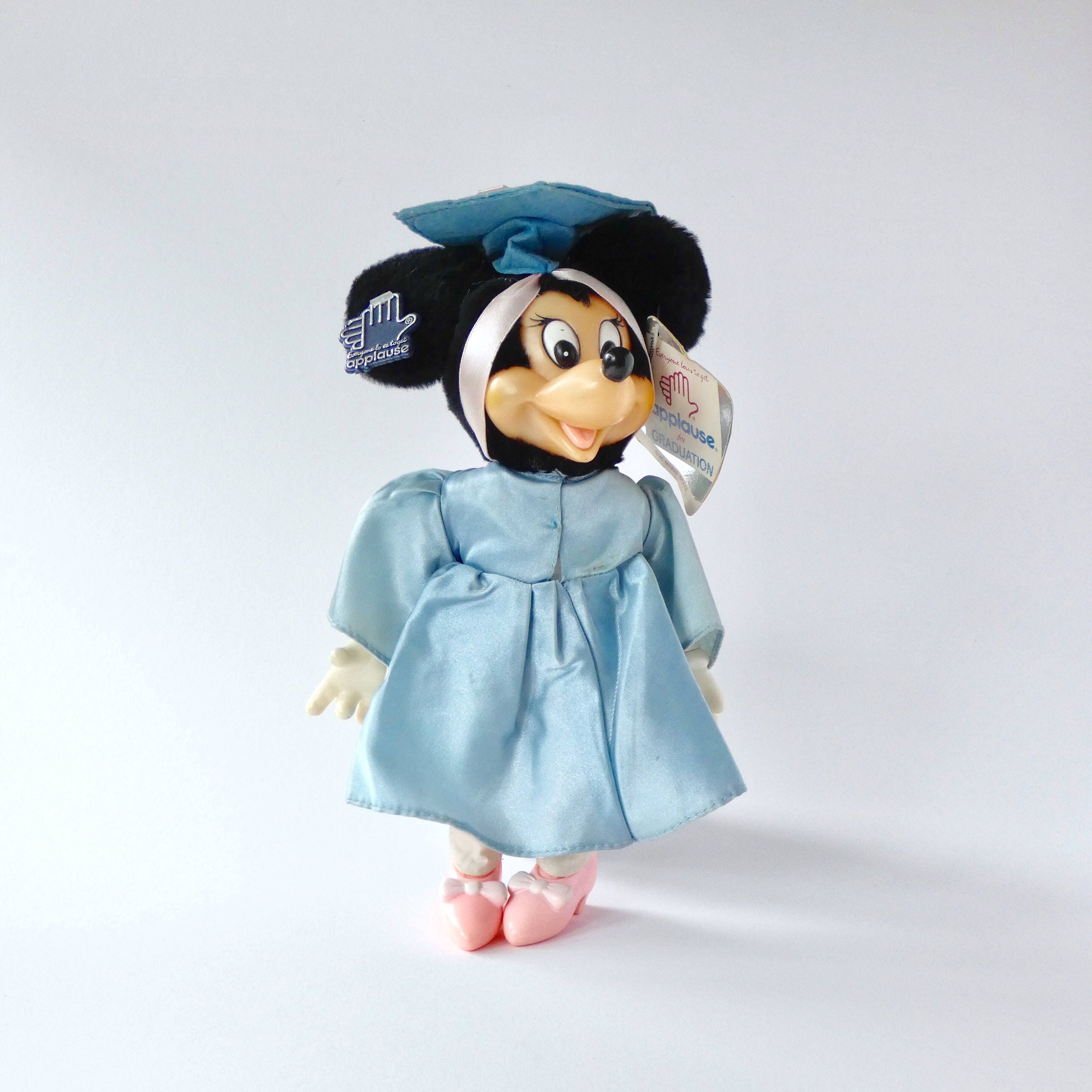 Vintage Disney Minnie Mouse graduation toy by Applause Disney Etsy