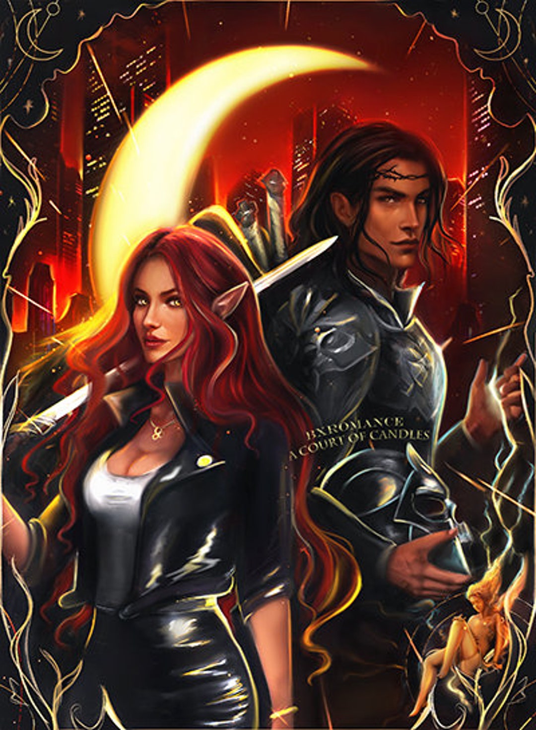Art Print Bryce Quinlan & Hunt Athalar by Bxromance ACOC Exclusive Etsy