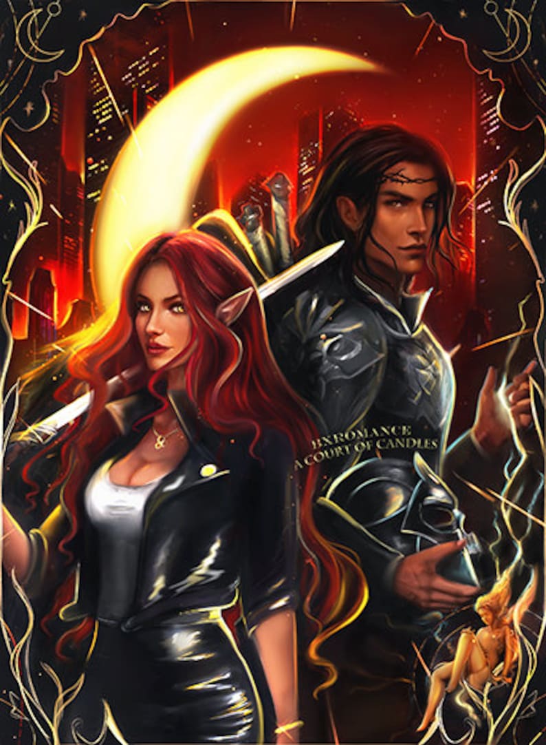 Art Print Bryce Quinlan & Hunt Athalar by Bxromance ACOC Etsy Canada