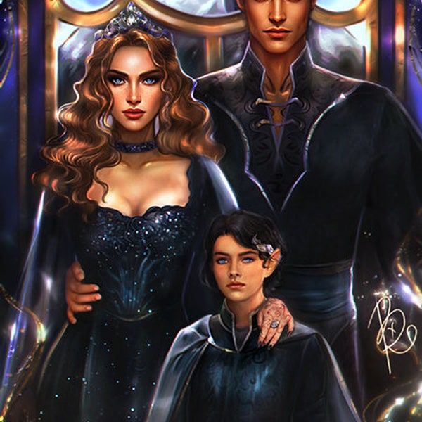 Art Print - Feyre, Rhysand & Nyx by BxRomance