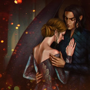 Art Print - Nesta & Cassian by Salome Totladze - ACOC Exclusive