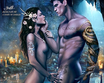 Art Print - Crescent Shallows / Emilia & Wrath - ACOC Exclusive - Art by Gonzalo M.