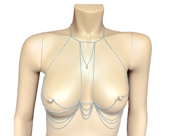 Nipples jewelry, Nipple piercing Jewelry,swavorski, sexy jewelry, also available in hypoallergenic chain on demand