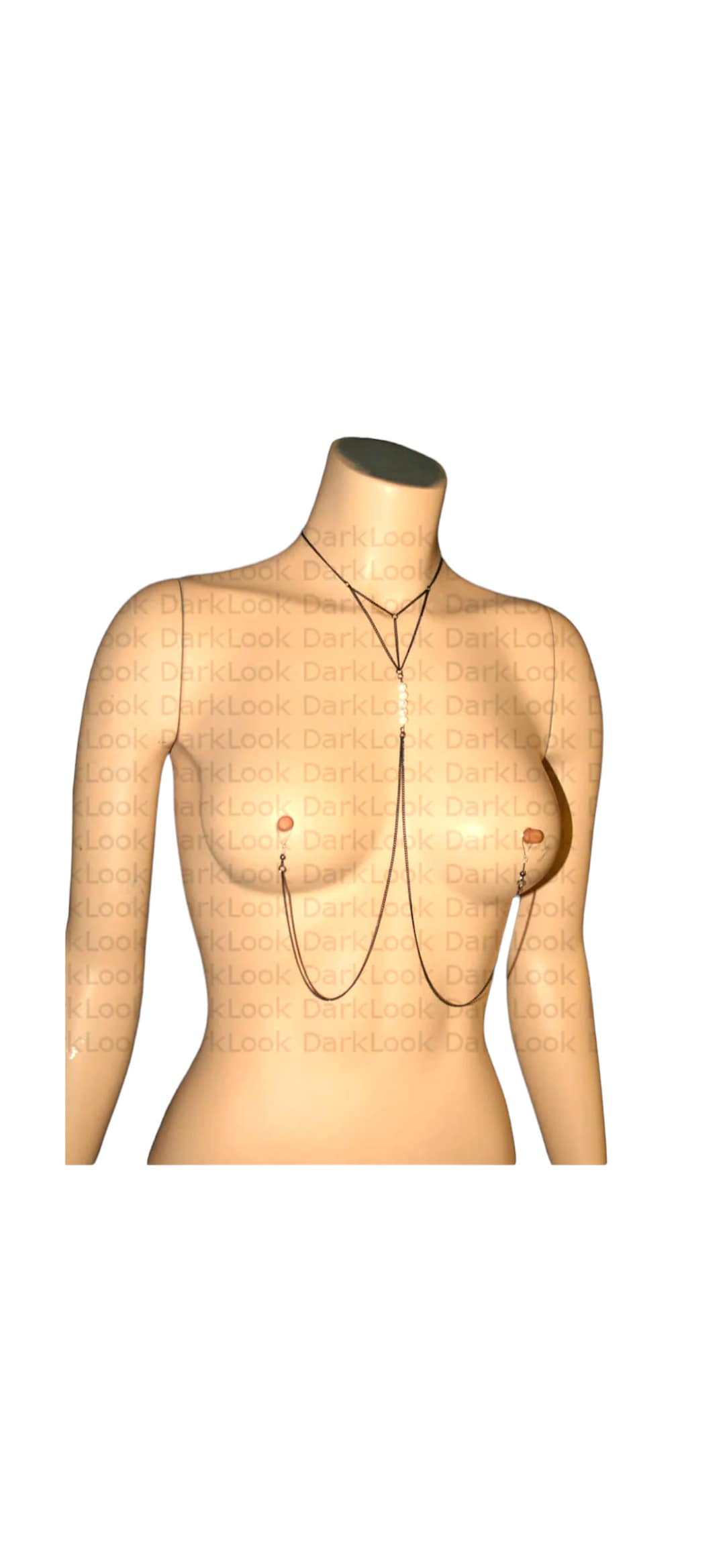 偽乳首ピアス、淡水パール、セクシーなジュエリー、ご要望に応じて低刺激性のチェーンもご用意しております - Etsy 日本