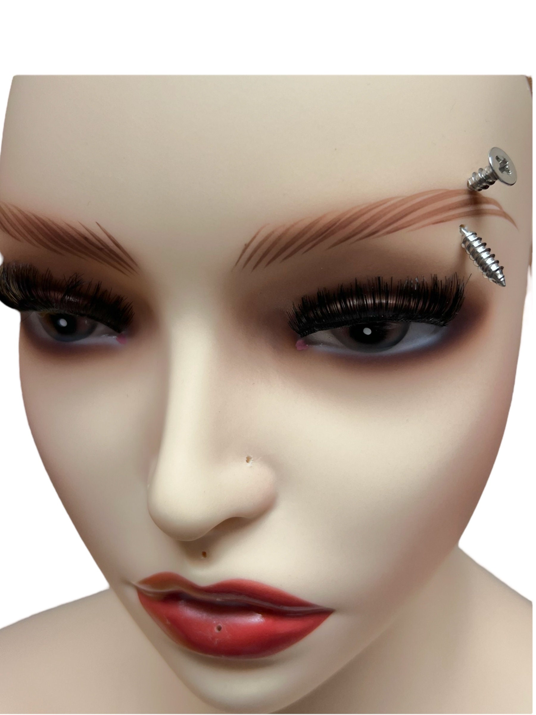 Eyebrow jewelry , Eyebrow with screw , Eyebrow barbell, Eyebrow bar, curved piercing jewelry