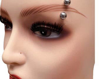 Eyebrow jewelry , Eyebrow ring, Eyebrow barbell, Eyebrow bar, curved piercing jewelry