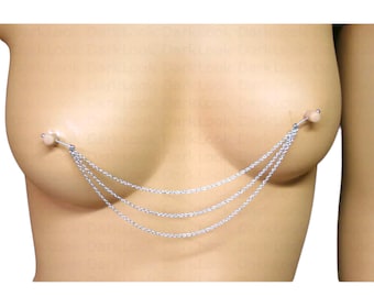 Nipples jewelry, Nipple piercing Jewelry, sexy jewelry, also available in hypoallergenic chain on demand