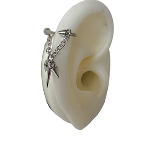 Helix piercing with spike