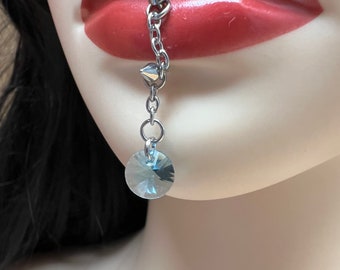 Surgical Steel Labret Piercing Jewelry - Lip Ring - vertical labret piercing