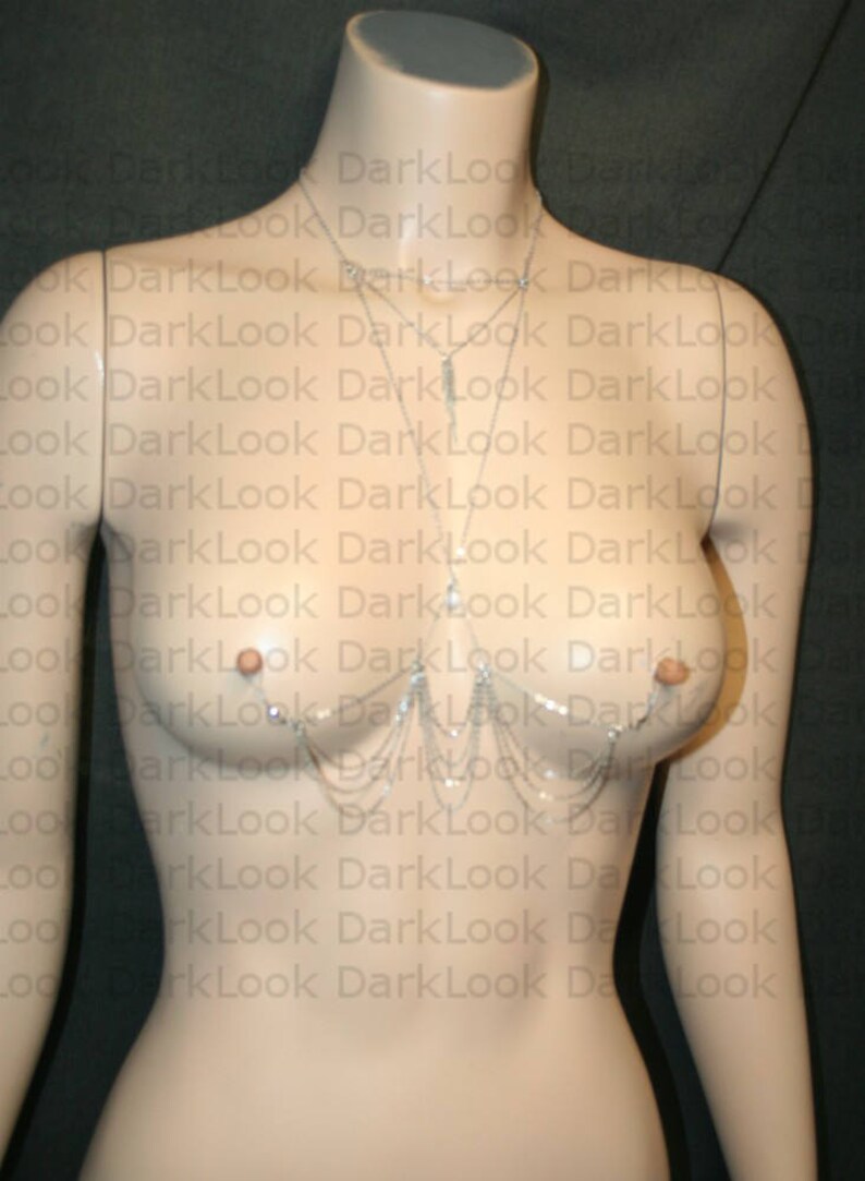 freshwater pearl also available in hypoallergenic chain on demand fake Nipples piercing