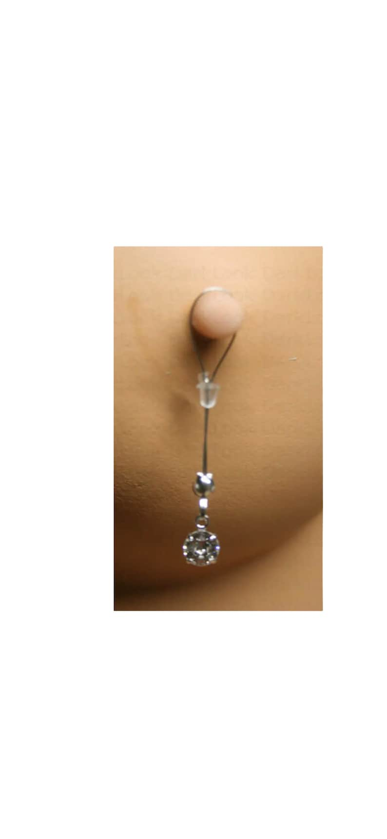 fake Nipples piercing jewelry,Zircon image 1