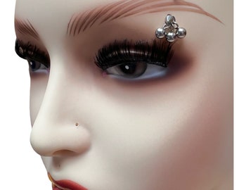 Stainless Steel Eyebrow Barbel: Curved Piercing Jewelry