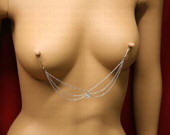 fake Nipples piercing jewelry , swavorski