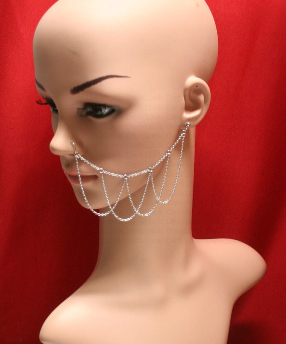 Nose ring 2024 with chain online