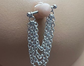Nipples jewelry, Nipple piercing Jewelry, sexy jewelry, also available in hypoallergenic chain on demand