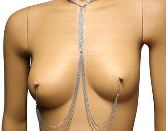 fake Nipples piercing jewelry, sexy jewelry, also available in hypoallergenic chain on demand