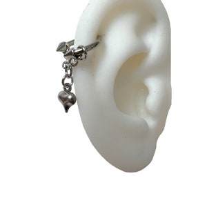 Helix piercing with heart