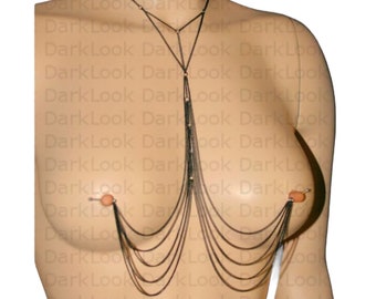 Nipples jewelry, Nipple piercing Jewelry, sexy jewelry, also available in hypoallergenic chain on demand