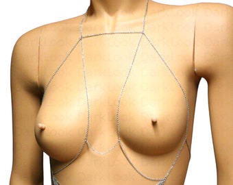 body chain,body jewelry,bra