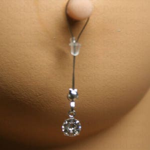 fake Nipples piercing jewelry,Zircon image 2